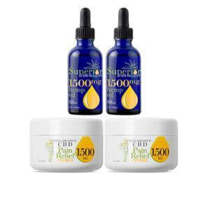 Spectrum CBD Oil and Cream Combo: 2 – 1500mg CBD Oil’s & 2 – 1500mg CBD Pain Creams for total arthritis pain relief in discounted price. CBD Oil is intended to offer a considerable lot of the same medicinal advantages of medical marijuana without the inebriating impacts because allintents and purposes no THC. Each clump of oil is deliberately tested for quality and immaculateness before it is ever packaged. CBD pain cream is figured with level menthol, basic oils, and cannabidiol separated from exceptionally developed plants. Menthol is the most widely recognized ingredient utilized in pain-relieving sprays and creams. The ideal mix of menthol and CBD gives alleviation from joint inflammation, aggravation, and morning stiffness of muscles, injury torment, and a few different agonies.